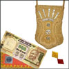 Cash - Rs. 501 + Zardosi Cel Pouch - Click here to View more details about this Product